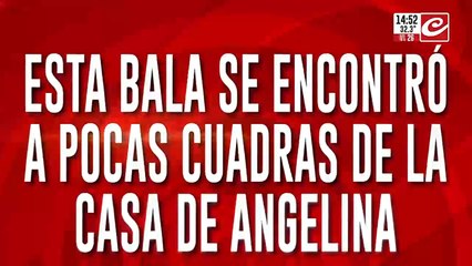 Esta bala fue encontrada a pocas cuadras de la casa de Angelina, la niña que recibió una bala perdida
