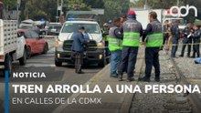 Muere hombre arrollado por un tren en la CDMX