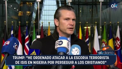 Trump: "He ordenado atacar a la escoria terrorista de ISIS en Nigeria por perseguir a los cristianos"