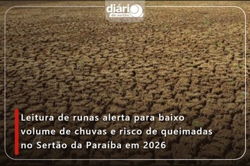 Leitura de runas alerta para baixo volume de chuvas e risco de queimadas no Sertão da Paraíba em 2026