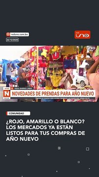 #Comunidad | Los mercados ya viven el ambiente de Año Nuevo. Prendas con brillo y ropa interior en los tradicionales colores rojo, amarillo, verde y blanco destacan entre la mercadería más buscada, mientras comerciantes esperan gran afluencia de comprador