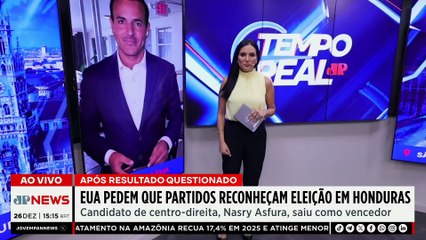 EUA pressionam Honduras a reconhecer resultado das eleições | TEMPO REAL