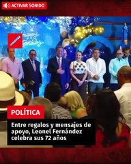 Entre regalos y mensajes de apoyo, Leonel Fernández celebra sus 72 años