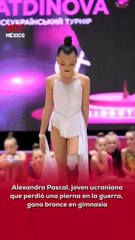 🥉✨ Alexandra Pascal, joven gimnasta de Ucrania, demostró que la resiliencia no tiene límites. Tras perder una pierna a causa de la guerra, hoy celebró la medalla de bronce en el torneo internacional Rizatdinova Cup 2025.