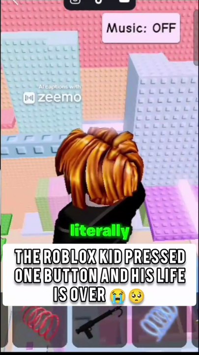 THE ROBLOX KID PRESSED ONE BUTTON AND HIS LIFE IS OVER🥺😭😞