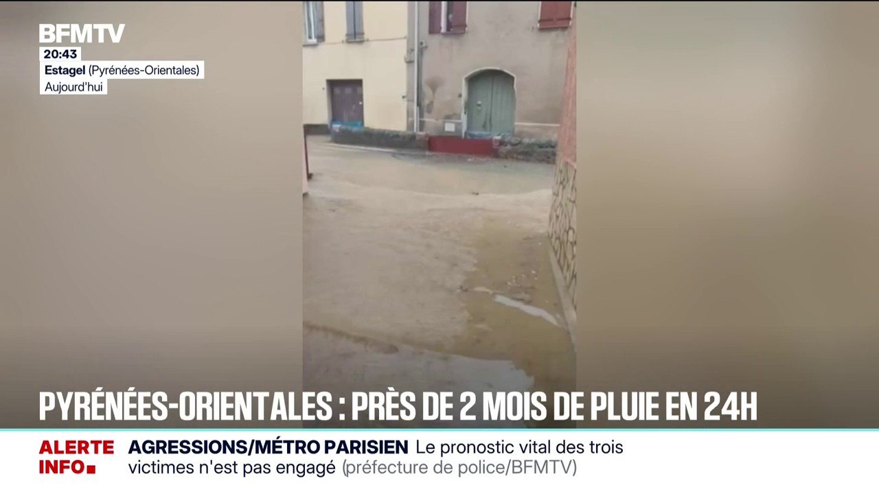 En 24 heures, il est tombé près de deux mois de pluie dans les Pyrénées-Orientales