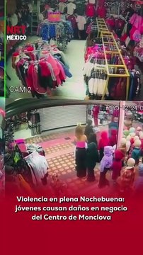 🚨🛑 Una tienda ubicada en la Zona Centro de Monclova denunció públicamente una agresión contra un menor, luego de que varios jóvenes ingresaran al local y causaran destrozos, en hechos ocurridos el 24 de diciembre.