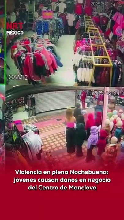 🚨🛑 Una tienda ubicada en la Zona Centro de Monclova denunció públicamente una agresión contra un menor, luego de que varios jóvenes ingresaran al local y causaran destrozos, en hechos ocurridos el 24 de diciembre.