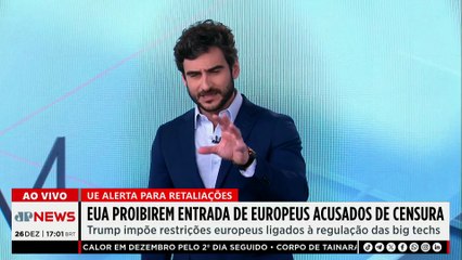 Clima tenso! EUA proíbem entrada de europeus e União Europeia alerta para retaliações
