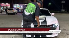 Dodge owner finds his car missing all four doors after parking it on the street