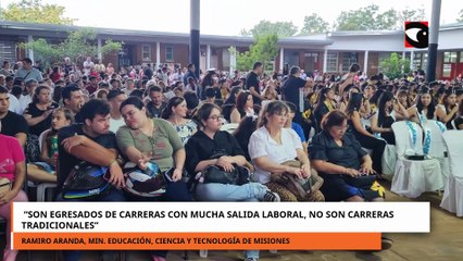 Ramiro Aranda: \"Son egresados de carreras con mucha salida laboral, no son carreras tradicionales\"