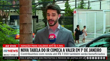 Isenção Imposto de Renda: nova tabela do IR começa a valer em 1 de Janeiro
