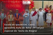 Alunos da Escola Estrela Guia celebram nascimento de Jesus no programa 