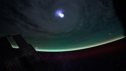 Space Station Captures Lightning-Filled Eye Of A Hurricane In Breathtaking Time-Lapse