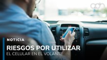 Estos son los riesgos de usar el celular mientras conduces