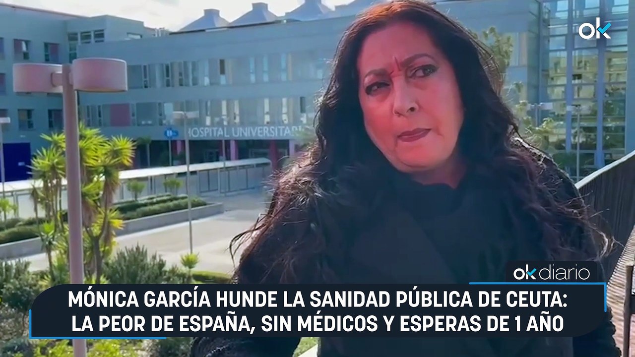 Mónica García hunde la sanidad pública de Ceuta: la peor de España, sin médicos y esperas de 1 año