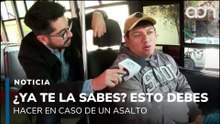 ¿Ya te la sabes? Esto es lo que debes hacer en caso de un asalto en el transporte público