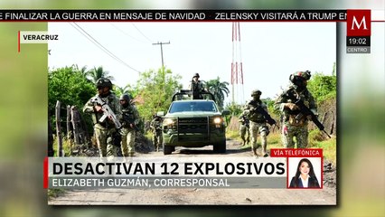 Operativo conjunto desactiva 12 explosivos y destruye campamento ilegal en Buenavista, Michoacán