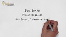 Kode Syair Boru Sunda Hari Sabtu 27 Desember 2025 #PakTuntung