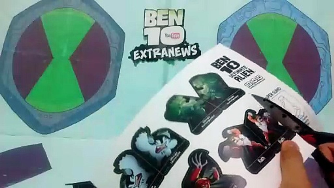 Tutorial- Brinquedo de Papel do Campo de Batalha Sumô- Ben 10 UA