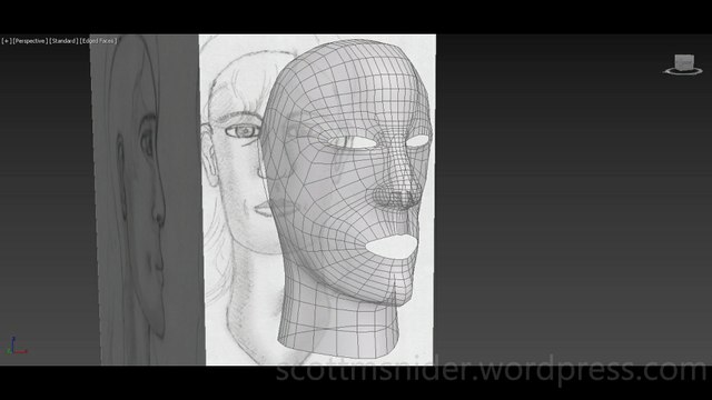 Flame: 3DS MAX Practice Polygon Modeling Head Model Video #31 (12-26-2025)
