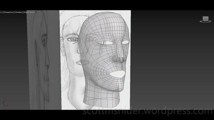 Flame: 3DS MAX Practice Polygon Modeling Head Model Video #31 (12-26-2025)