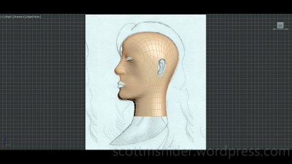Flame: 3DS MAX Practice Polygon Modeling Head Model Video #35 (12-26-2025)
