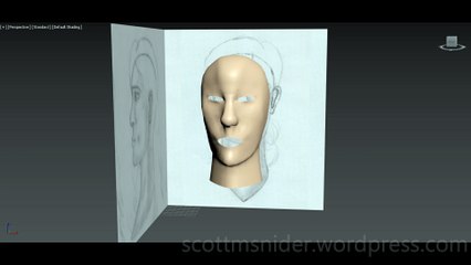 Flame: 3DS MAX Practice Polygon Modeling Head Model Video #38 (12-26-2025)