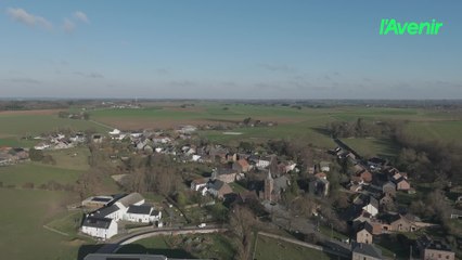 Le Brabant wallon vu du ciel : Mellery, des fermes anciennes au village d’aujourd’hui