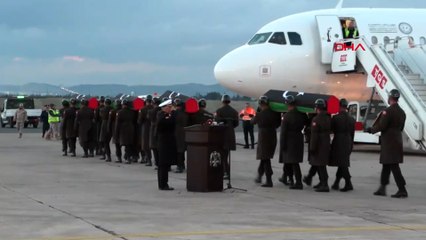 Düşen uçaktaki Libya heyeti için tören