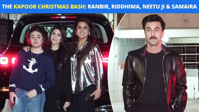 Ranbir Kapoor, Riddhima, Neetu Ji & Samaira Get Snapped For The Kapoor Christmas Bash