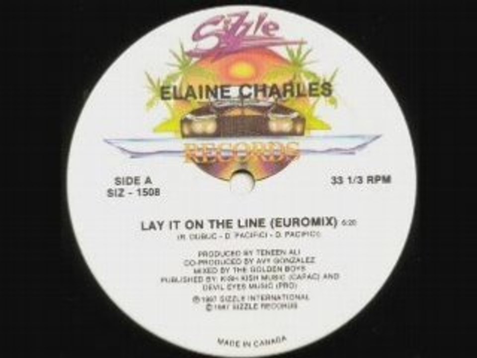 ELAINE CHARLES - Lay It On The Line Â©1987