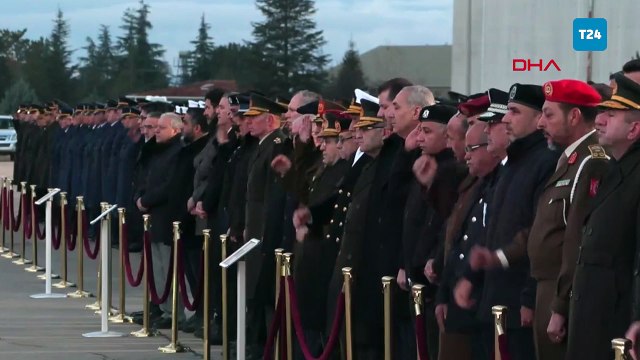 Libya Genelkurmay Başkanı Muhammed Ali Al-Haddad ve beraberindeki heyet için tören düzenlendi