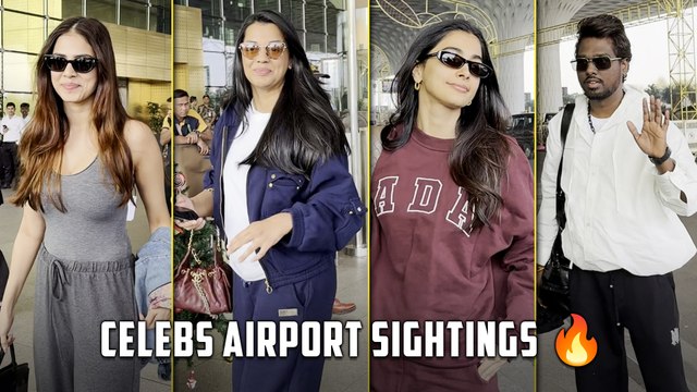 Celeb Watch: Mugdha Godse, Pooja Hegde, Malavika Mohanan & Atlee Spotted At Mumbai Airport