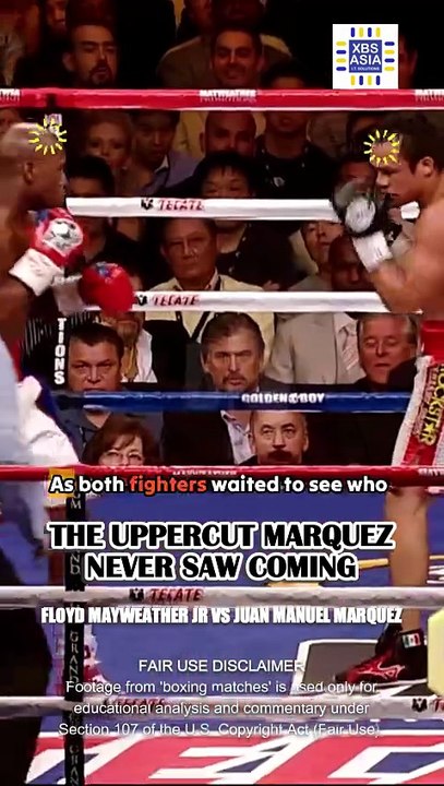 Floyd Mayweather's SURPRISE uppercut SHOCKS Juan Manuel Marquez!