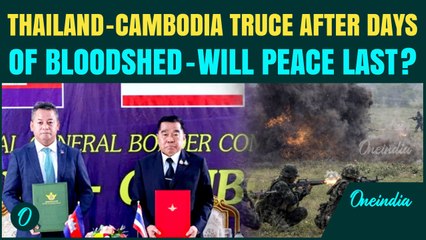 Thailand-Cambodia War BREAKING: Ceasefire Back After 20 Days Of DEADLY Clashes| Will It STOP War?