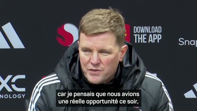 Newcastle - Howe après la défaite face à United : Nous sommes extrêmement déçus