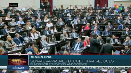 Argentina: Senate approves budget slashing funding for education and science