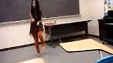 Paki Universty Girl Dance Practice in Class Room