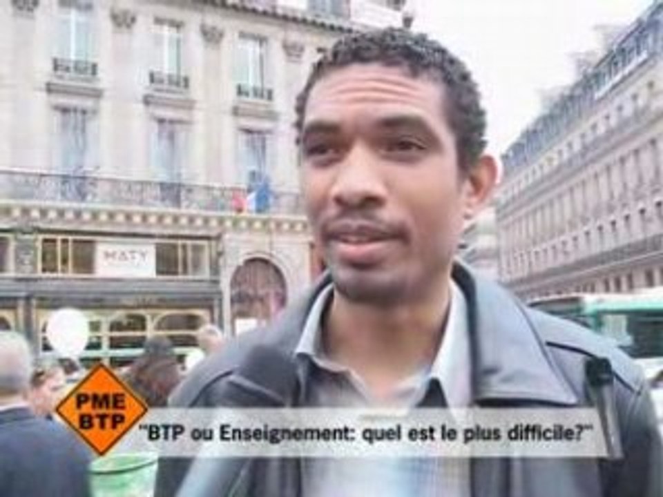 La Question du Mois: BTP ou Enseignement ?