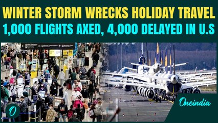 U.S. BREAKING: 1,000 Flights Canceled, 4,000 Delayed as Winter Storm WREAKS HAVOC on Holiday Travel