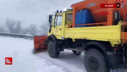 Elazığ’da 23 köy yolu kardan ulaşıma kapandı
