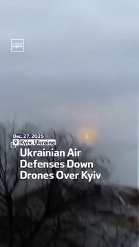 Ukrainian Air Defenses Down Drones Over Kyiv