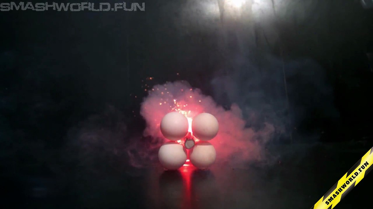Eggs with firecracker