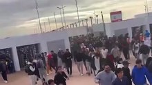 Entrée brutale au stade du Maroc