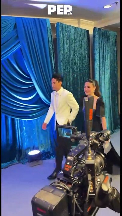 Michael Sager & Maoui David at the 51st MMFF Gabi Ng Parangal Blue Carpet | PEP Coverage