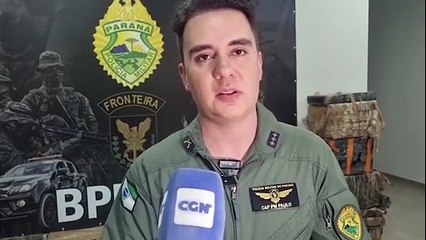 Capitão da PM de Cascavel descreve operação com apoio aéreo que recuperou caminhonete com 720 kg de maconha