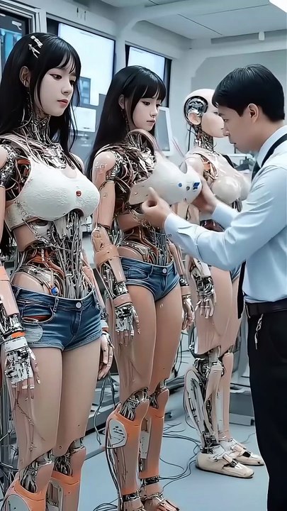 The end of the researcher who made a mistake #ai #art #humanoid #robot