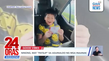 Ninong, may "payslip" sa aguinaldo ng mga inaanak | 24 Oras Weekend