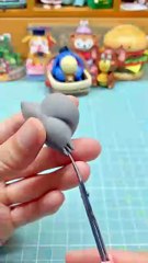 Satisfying Clay Art | Cute Sleeping Cat Figurine Making 🐱💤